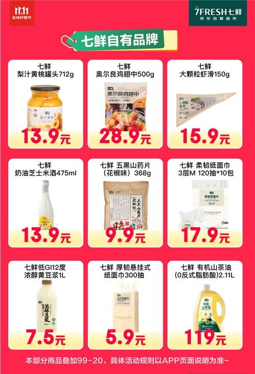 京東七鮮11.11終極福利 滿99減20，引爆日用百貨銷售熱潮